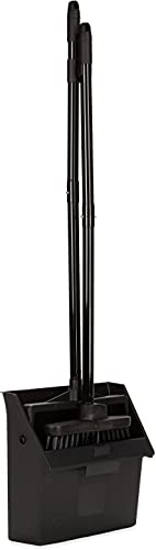 Carlisle 36141503 Duo-Pan Plastic Lobby Pan and Duo-Sweep Broom Combo, 36" Overall Length x 11-51/64" Width, Black