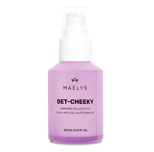 MAËLYS Cosmetics GET-CHEEKY Enriched Cellulite Booty Oil – Helps To Reduce The Appearance of Cellulite and Promote Tighter and Softer-looking Skin