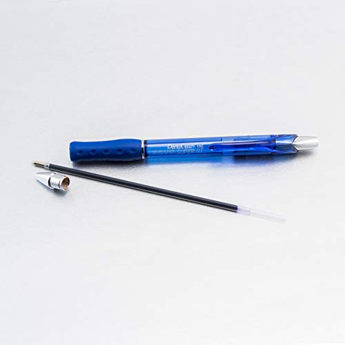 Pentel RSVP Super RT Ballpoint Pen, (0.7mm) Fine Line, Blue Ink, 2-Pk - BX477BP2C