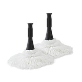 Eyliden Mop Model No.: FZ-02-2020/FZ-02-2019 Replacement Head, 2pcs Microfiber Mop Pads for Eyliden Twist Mops, Wet or Dry Floor Cleaning Mops Head(Not Include Handle), Suitable for Any Surfaces