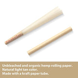 SmokyJoy 50 Pack 1 1/4 Size Cones - Pre Rolling Rolled Preroll Pre Rolls Papers Cone - Cones with Filter Tips and Packing Tubes Included