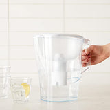 Amazon Basics 10-Cup Water Pitcher with Water Filter Included, Compatible with Brita