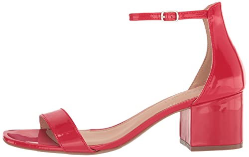 Madden Girl Women's Sydneyy Heeled Sandal, Red Patent, 6