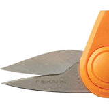 Fiskars Easy Action Rag Quilt Snips, 8", Gray Orange