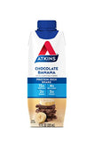 Atkins Chocolate Banana Protein-Rich Shake. With B Vitamins and Protein. Made with Real Fruit. Keto-Friendly and Gluten Free, 11 Fl Oz (Pack of 12)
