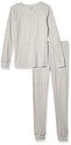 Amazon Essentials Women's Waffle Snug Fit Pajama Set, Grey Heather