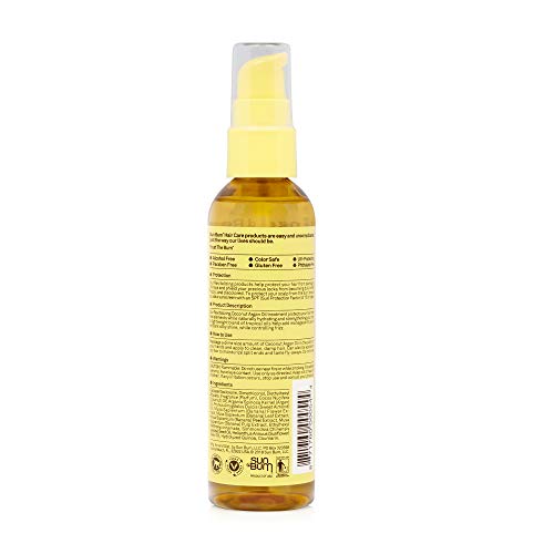 Sun Bum Coconut Argan Oil | Vegan and Cruelty Free Protecting and Strengthening Oil for All Hair Types | 3 oz