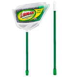 Libman Large Precision Angle Broom – Good for Indoor and Outdoor Use. Permanent 2-Piece Handle, Clicks Together for Sturdy Hold. Reduces Shipping Waste with Smaller Box.