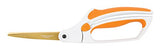 Fiskars Titanium Easy Action Scissors (No. 8), 8 Inch, Orange/White