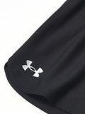 Under Armour Girl's Play Up Solid Shorts , Black (001)/Metallic Silver