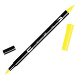 Tombow Dual Brush Pen Art Marker, 055 - Process Yellow, 1-Pack