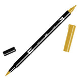 Tombow Dual Brush Pen Art Marker, 026 - Yellow Gold, 1-Pack