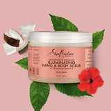 SheaMoisture Body Scrub for Dull Skin Illuminating Coconut and Hibiscus Cruelty-Free Skin Care 12 oz