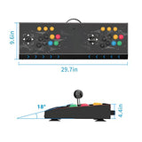 DOYO Arcade Joystick Machine Console 2 players Street Fighter Video Game Arcade Fighting Stick for Home Compatible with PC/Nintendo Switch/NEOGEO Mini/NeoGeo Pro/PS3/Raspberry Pi/PS Classic/Android