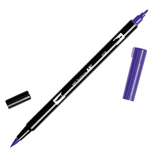 Tombow Dual Brush Pen Art Marker, 606 - Violet, 1-Pack