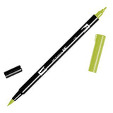 Tombow Dual Brush Pen Art Marker, 126 - Light Olive, 1-Pack