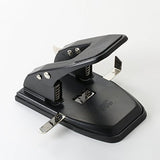 Officemate Heavy Duty 2-Hole Punch, Padded Handle, Black, 50-Sheet Capacity (90082), Model Number: 90082