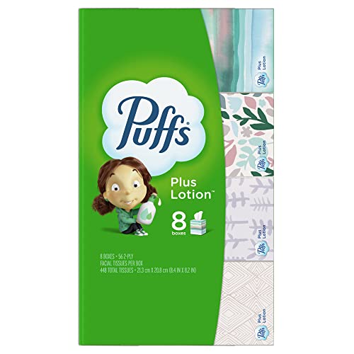 Puffs Plus Lotion Facial Tissues, 448 Count per pack, Pack of 3