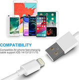 [Apple MFi Certified] 5pack[6/6/6/10/10FT] iPhone Charger Long Lightning Cable Fast Charging High Speed Data Sync USB Cable Compatible iPhone 13/12/11 Pro Max/XS MAX/XR/XS/X/8/7/Plus/6S iPad AirPods