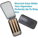 2PCS Pre Rolled Cones Case - Sleek, Lightweight Holder Case, Portable Blank Cigarette Case, Roach Holder, Black for 3 Full-Size Cones Container – Smoking Accessories by Greensadi