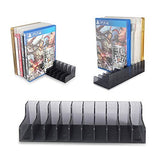 Play Station 5 4 CD Disks Card Holder Game Card Box for PS4 PS5 Game CD Case Storage Stand Holder Bracket for Playstation Video Game Holder Video Game Tower (20 CDS, Black)
