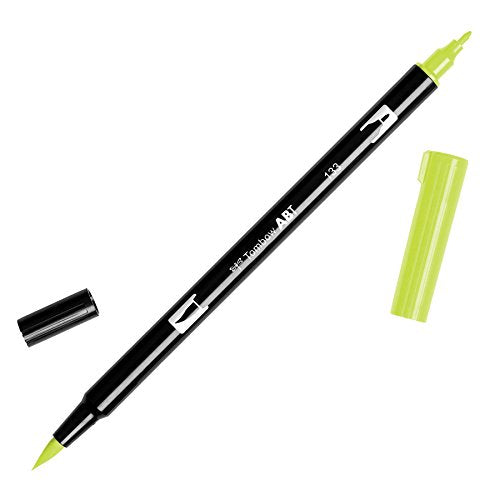 Tombow Dual Brush Pen Art Marker, 133 - Chartreuse, 1-Pack