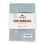 Rocco & Roxie Dog Bandana - Cute Dog Accessories - Dog Scarf - for Small Dogs - Fog Linen Tiny