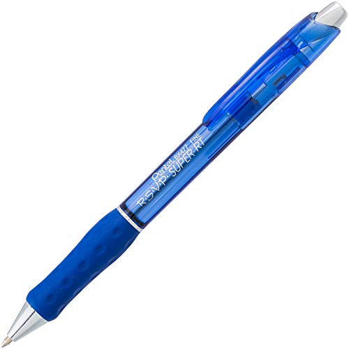 Pentel RSVP Super RT Ballpoint Pen, (0.7mm) Fine Line, Blue Ink, 2-Pk - BX477BP2C