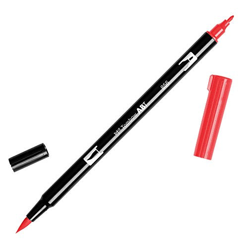 Tombow Dual Brush Pen Art Marker, 856 - Chinese Red, 1-Pack