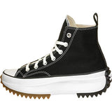 Converse Men's Run Star Hike High Top Sneakers, Black/White/Gum, 9 Medium US