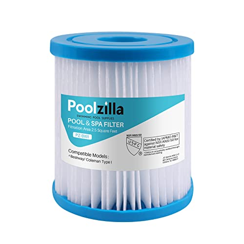 Poolzilla 2-Pack Spa Replacement Filter for Bestway Type I, 300/330 gal/h (220-240 V) Filter Pumps Systems, Summer Waves P53RX0330000 and P53FX0330000