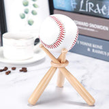 Baseball Stand Baseball Holders for Balls Display Wooden Baseball Bat Display Stand Holder Display Baseball Centerpieces for Tables for Kids and Sports Lover (1 Pack)