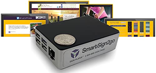SmartSign2go Lite Digital Signage UltraHD 4k Media Player with Easy-to-Use Cloud-Based Software (Includes 2-Week Free Software Trial)