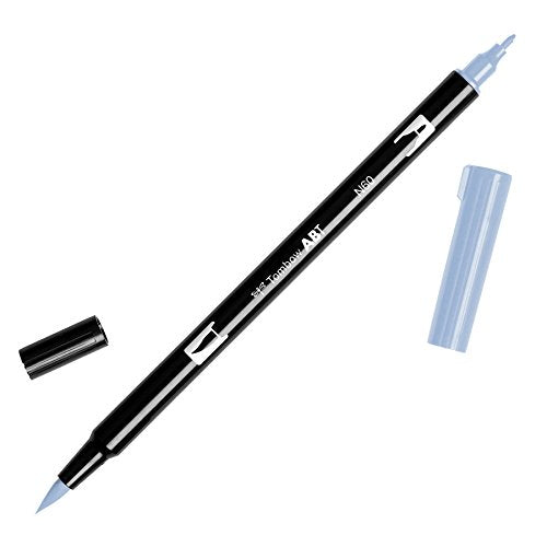 Tombow Dual Brush Pen Art Marker, N60 - Cool Gray 6, 1-Pack