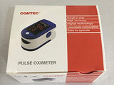 Contec Finger Tip Pulse Oximeter - Blood Oxygen Saturation (SpO2) and Pulse Rate Monitor - Portable LED Display