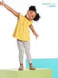 Simple Joys by Carter's Toddler Girls' 3-Piece Playwear Set, Chambray/Polka Dot