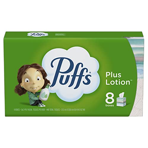 Puffs Plus Lotion Facial Tissues, 448 Count per pack, Pack of 3