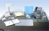Kantek Clear Acrylic Double Letter Tray, 2 Tier Stackable Desk Organizer, 10.6" x 13.9" x 4.8", Non-Skid Feet, Heavy Duty, Office Organizer, Desk Accessory