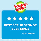 Scotch-Brite Non-Scratch Scrub Sponges, For Washing Dishes and Cleaning Kitchen, 6 Scrub Sponges