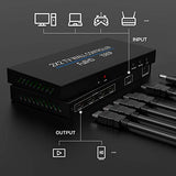 NIERBO 2x2 HDMI Video Wall Controller, 1080P@60HZ HD Display, 180 Degree Rotate, 8 Display Modes - 2x2, 1x2, 1x3, 1x4, 2x1, 3x1, 4x1, HDMI Input & Output