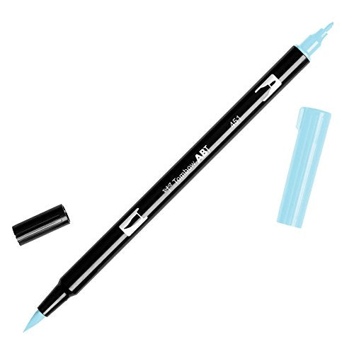 Tombow Dual Brush Pen Art Marker, 451 - Sky Blue, 1-Pack