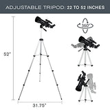 Celestron - 70mm Travel Scope - Portable Refractor Telescope - Fully-Coated Glass Optics - Ideal Telescope for Beginners - BONUS Astronomy Software Package