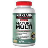 Kirkland Signature Mature Multi Vitamins & Minerals with Lycopene and Lutein 400 Tablets - Compare to Centrum Silver (Original Version)