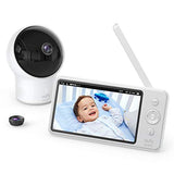 Video Baby Monitor, eufy Security, Video Baby Monitor with Camera and Audio, 720p HD Resolution, Night Vision, 5" Display, 110° Wide-Angle Lens Included, Lullaby Player, Ideal for New Moms