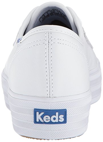 Keds womens Triple-kick Leather Sneaker, White, 9 US
