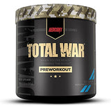 Redcon1 Total War - Pre Workout, 30 Servings, (Blue Lemonade) Boost Energy, Increase Endurance and Focus, Beta-Alanine, 350mg Caffeine, Citrulline Malate, Nitric Oxide Booster - Keto Friendly