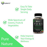 KaraMD Pure Nature | Dr Formulated Greens, Fruit & Vegetable Whole Food Health Supplement | Vitamins, Fiber & Antioxidant Superfood Nutrition | Natural Energy, Digestion & Immunity Boost, 120 Capsules