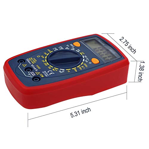 AstroAI Multimeter 2000 Counts Digital Multimeter with DC AC Voltmeter and Ohm Volt Amp Tester ; Measures Voltage, Current, Resistance; Tests Live Wire, Continuity