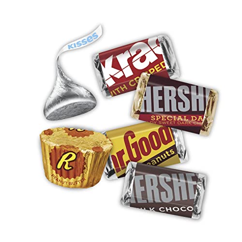 Hershey Miniatures Assorted Chocolate Halloween Candy Bars, Individually Wrapped, 35 oz Bulk Party Pack