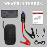 Battery Starter for Car, TOPVISION 2200A Peak 21800mAh Portable Car Jump Starter (Up to 7.0L Gas or 6.5L Diesel Engine), 12V Portable Battery Booster